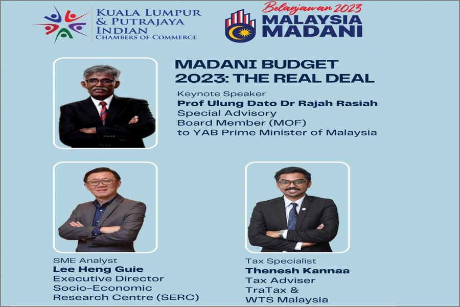 Budget Talk by Kuala Lumpur &amp; Putrajaya Indian Chambers of Commerce (KLPICC)